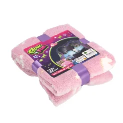 Kinderpyama's> Deken eenhoorn glow in the dark 130 x 150 cm