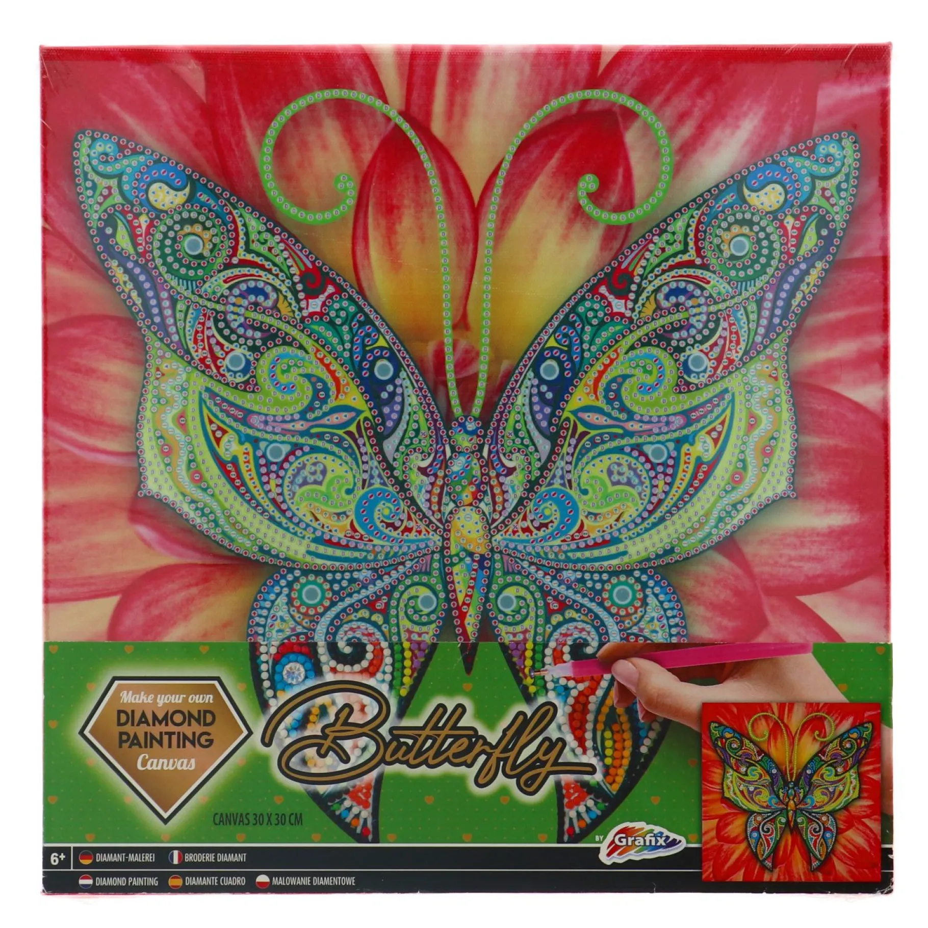 Diamond Painting>Grafix Diamond Painting Op Canvas 30x30 cm 3 assorti