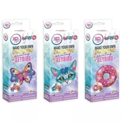 Diamond Painting> Diamond Painting Sleutelhanger Maken  3 Assorti