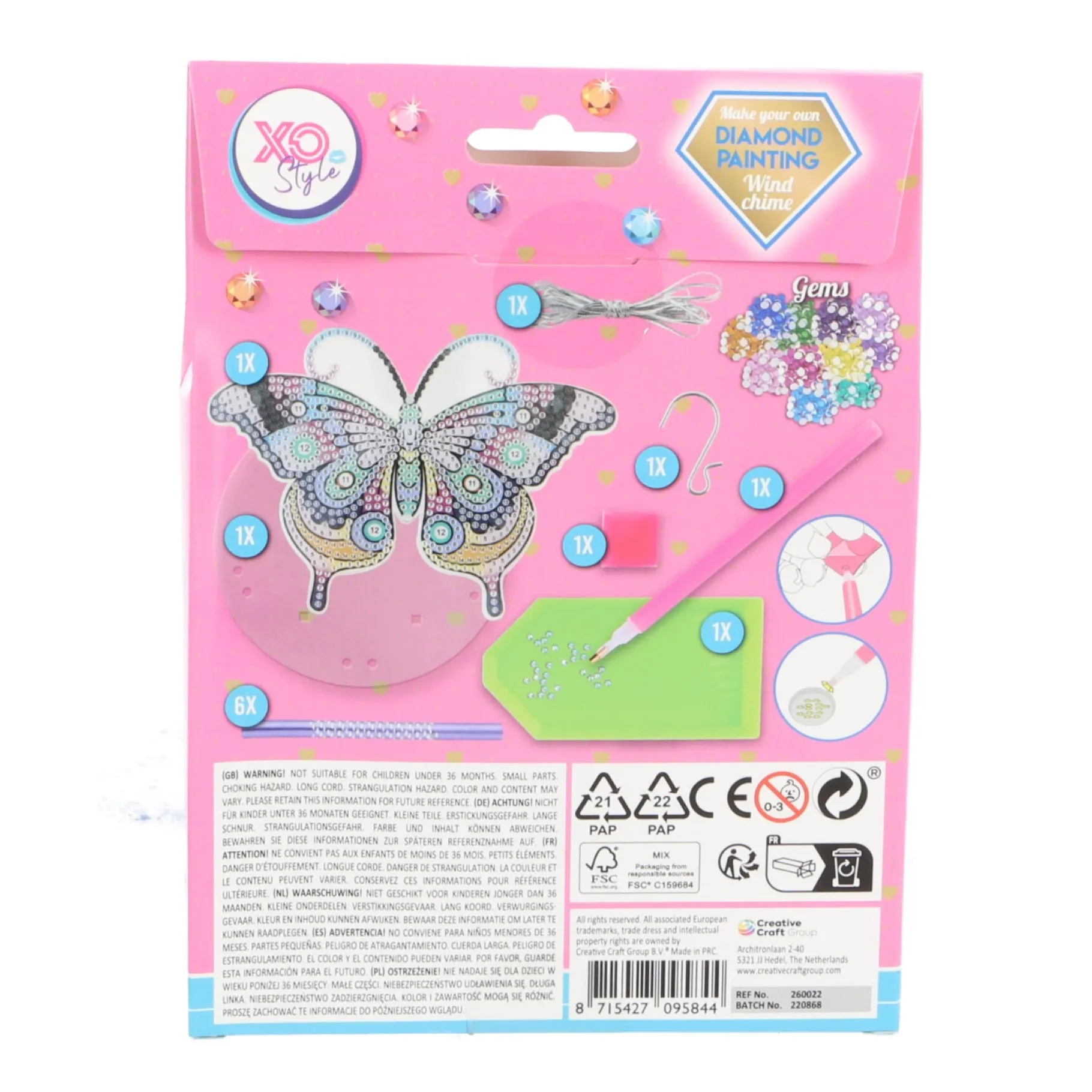 Diamond Painting>Grafix Diamond Painting Windgong 3 assorti