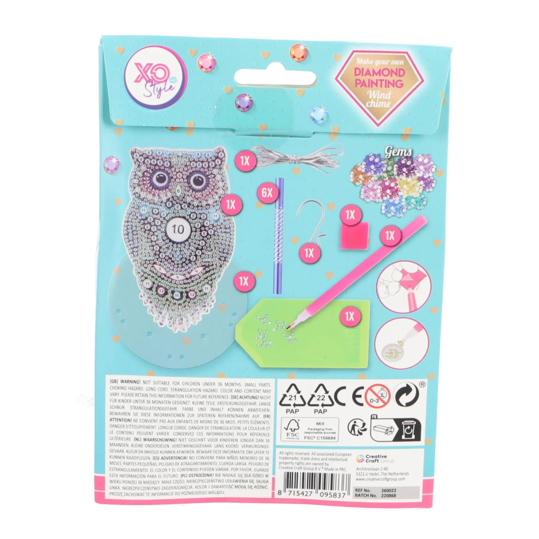 Diamond Painting>Grafix Diamond Painting Windgong 3 assorti