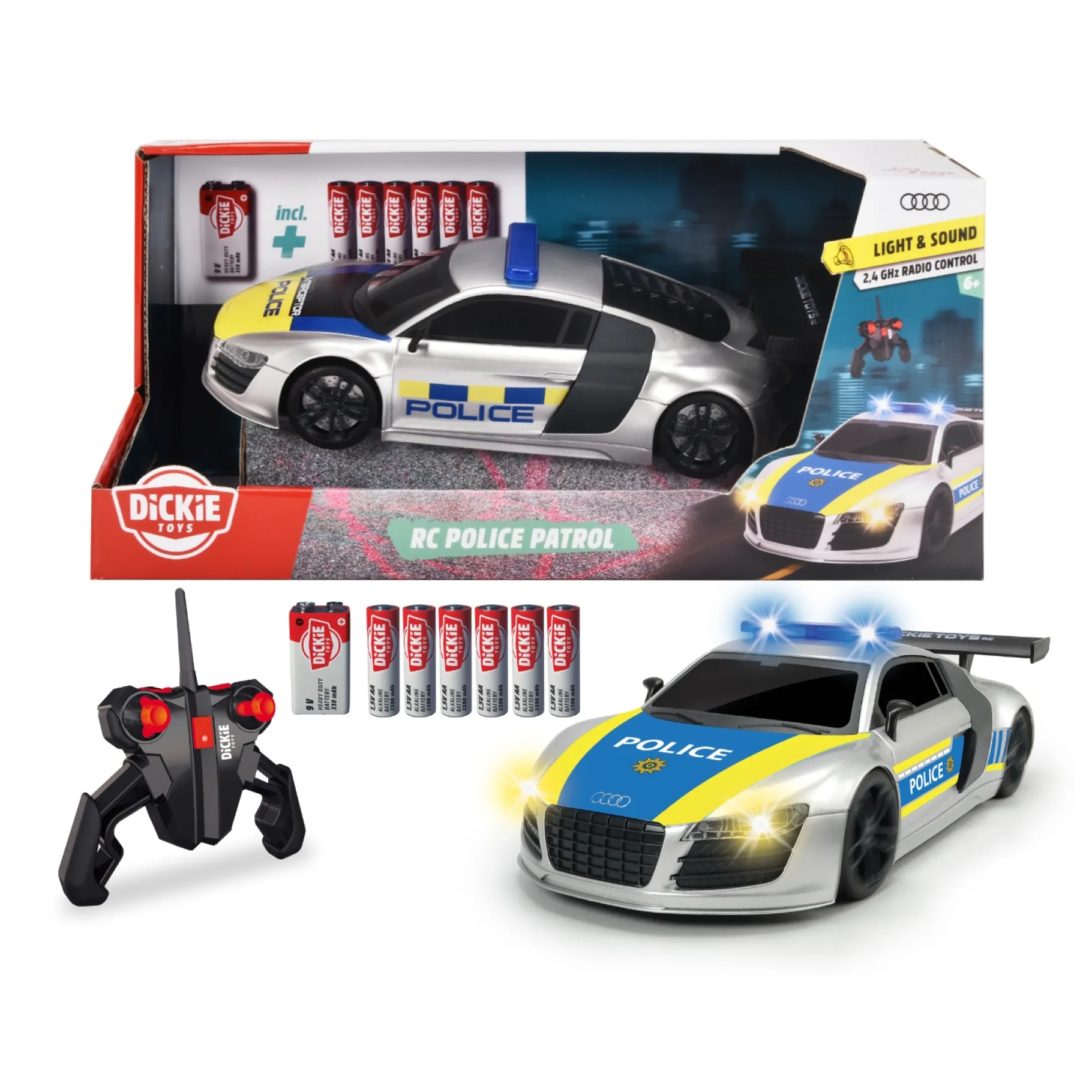 Auto's|Jongens>Dickie radiografisch bestuurbare auto police patrol