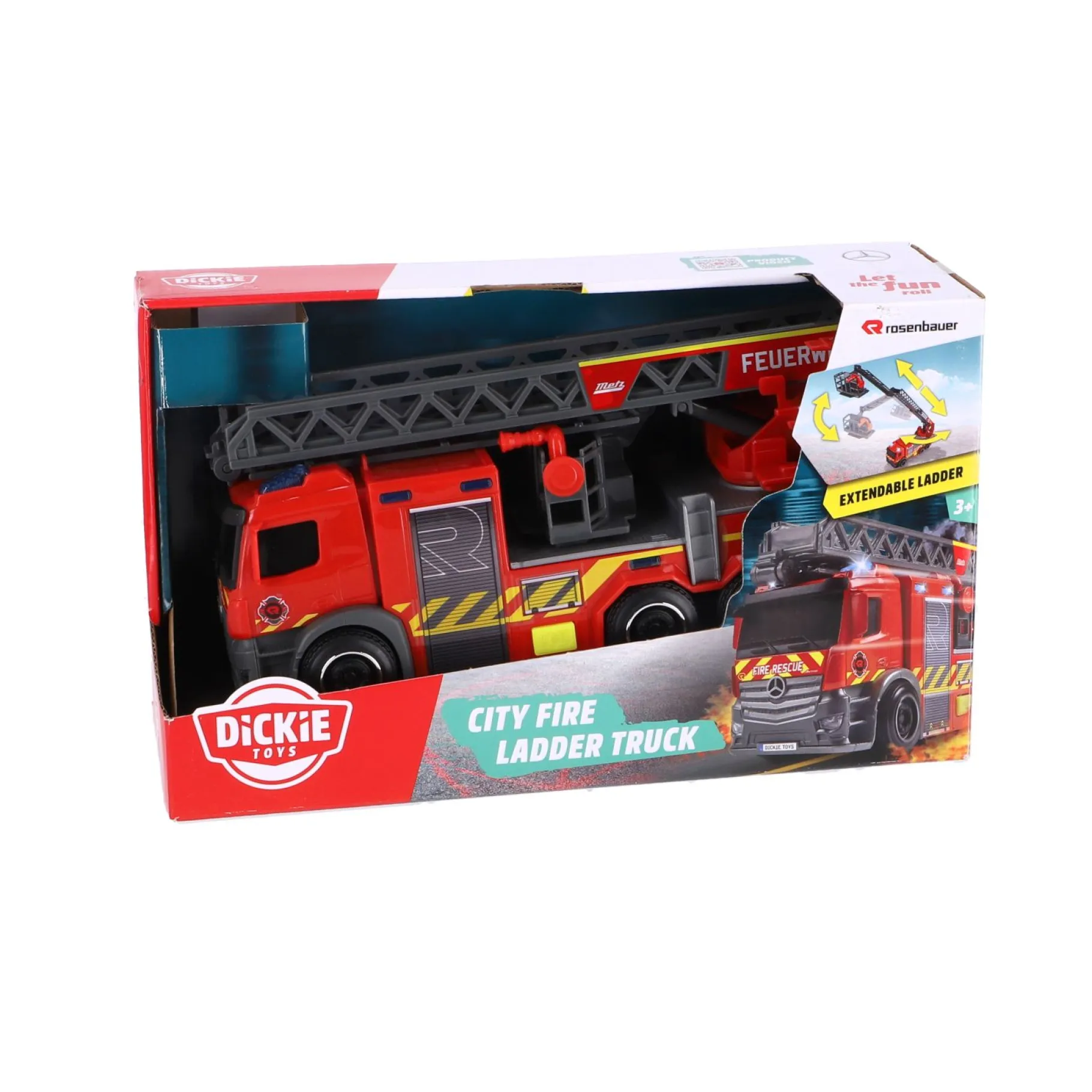 Auto's|Jongens>Dickie Toys Brandweerauto Met Licht En Geluid 23 Cm
