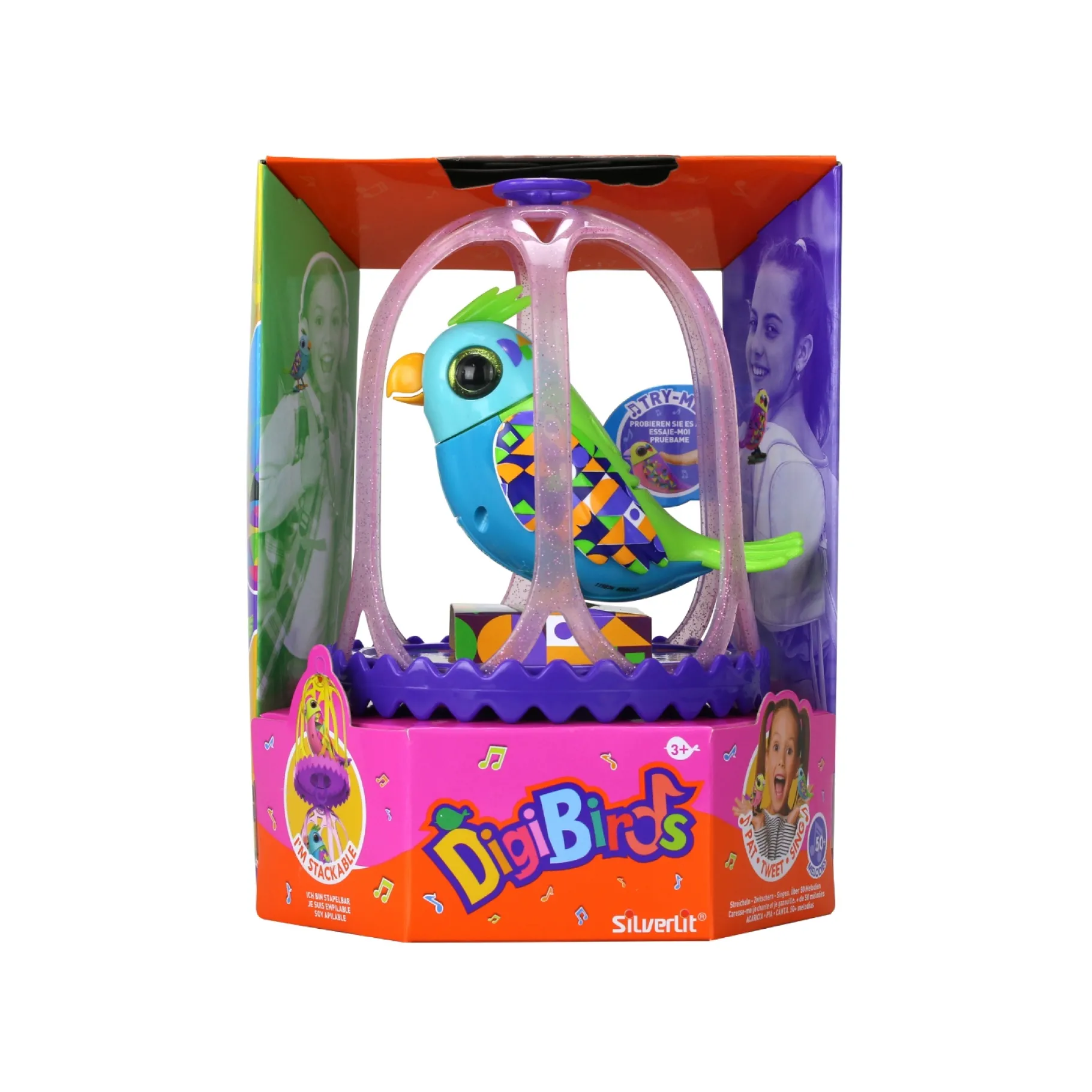 Robots>Digifriends Digibirds S2 Hooded Parrot In Kooi