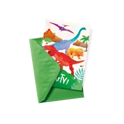 Feestartikelen> Dino Uitnodigingskaarten