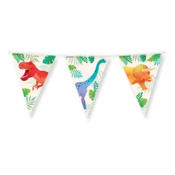 Feestartikelen> Dino Vlaggen Folie