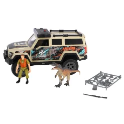 Auto's|Jongens>Dino Base Dinobase Auto terreinwagen met dino en licht  en geluid