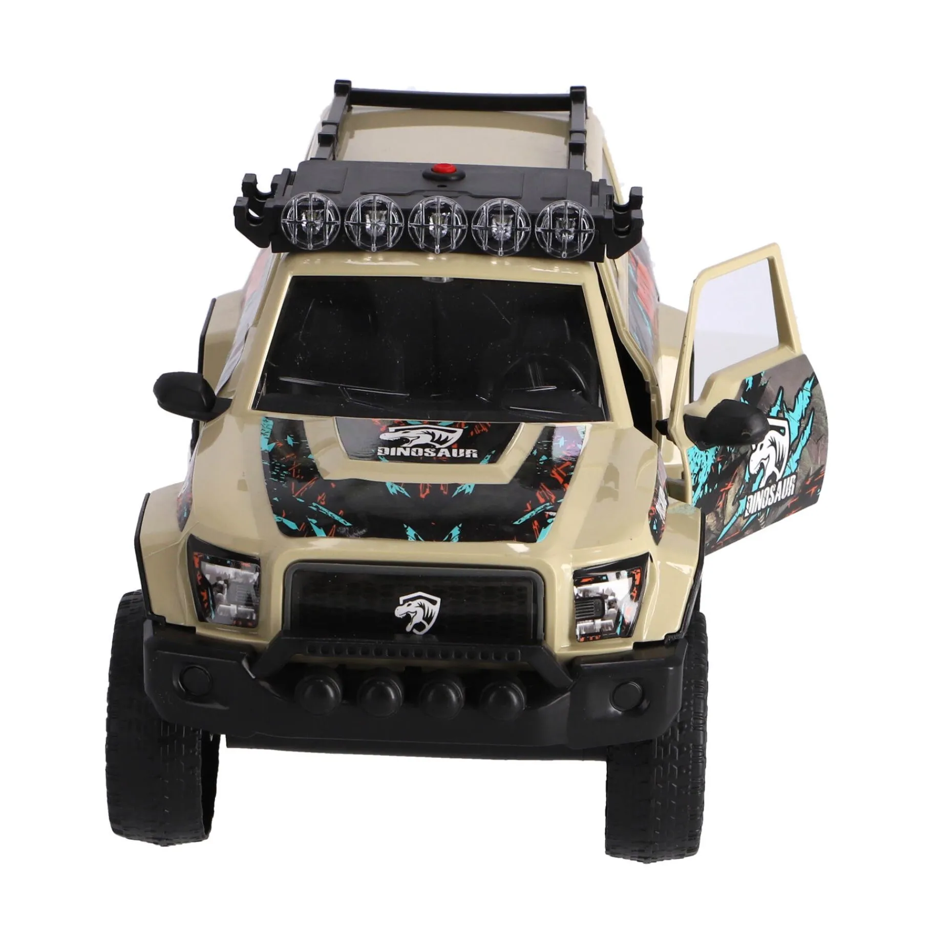 Auto's|Jongens>Dino Base Dinobase Auto terreinwagen met dino en licht en geluid