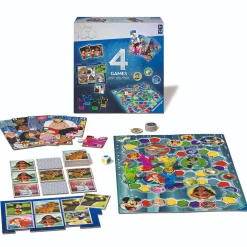 Kinderspellen|Bordspellen>Ravensburger Disney 100 4-in-1 - Bordspel