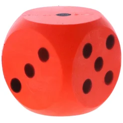 Dobbelspellen> Dobbelsteen Bal Soft Rood 16 Cm