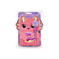 Dagboeken> Dream Pop Fluffy Dagboek Axelot met Pompompen