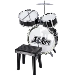 Instrumenten></noscript> Drumstel met stoel rock music