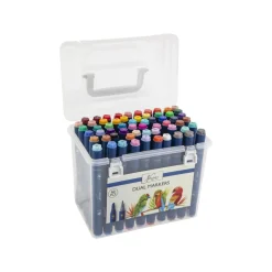 Tekenen / Kleuren> Duo markers 60 stuks in luxe box