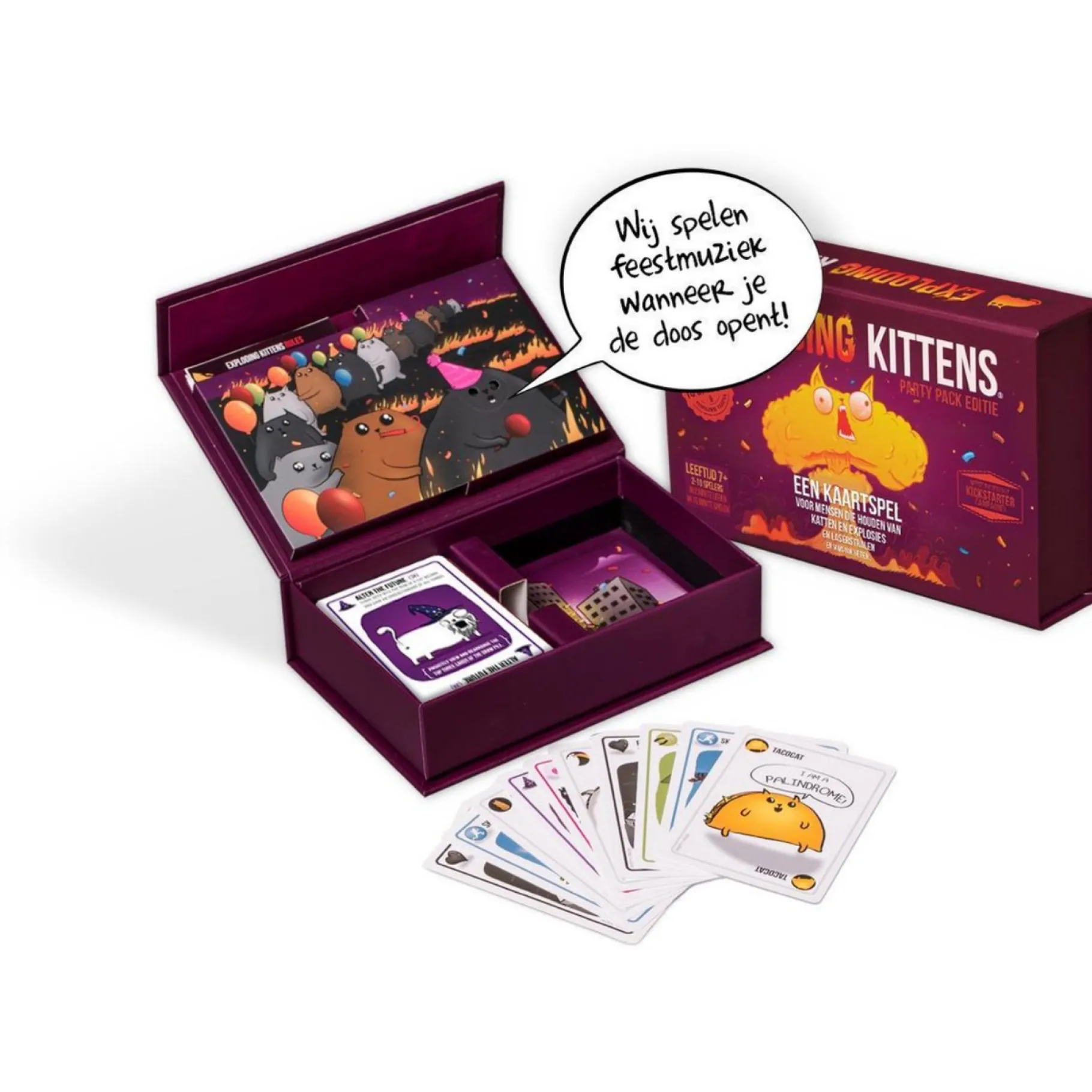 Kaartspellen>Asmodee Exploding Kittens Party Pack NL- Kaartspel