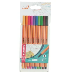 Schrijfwaren>Stabilo Fijnschrijver Point 88 10 Stuks