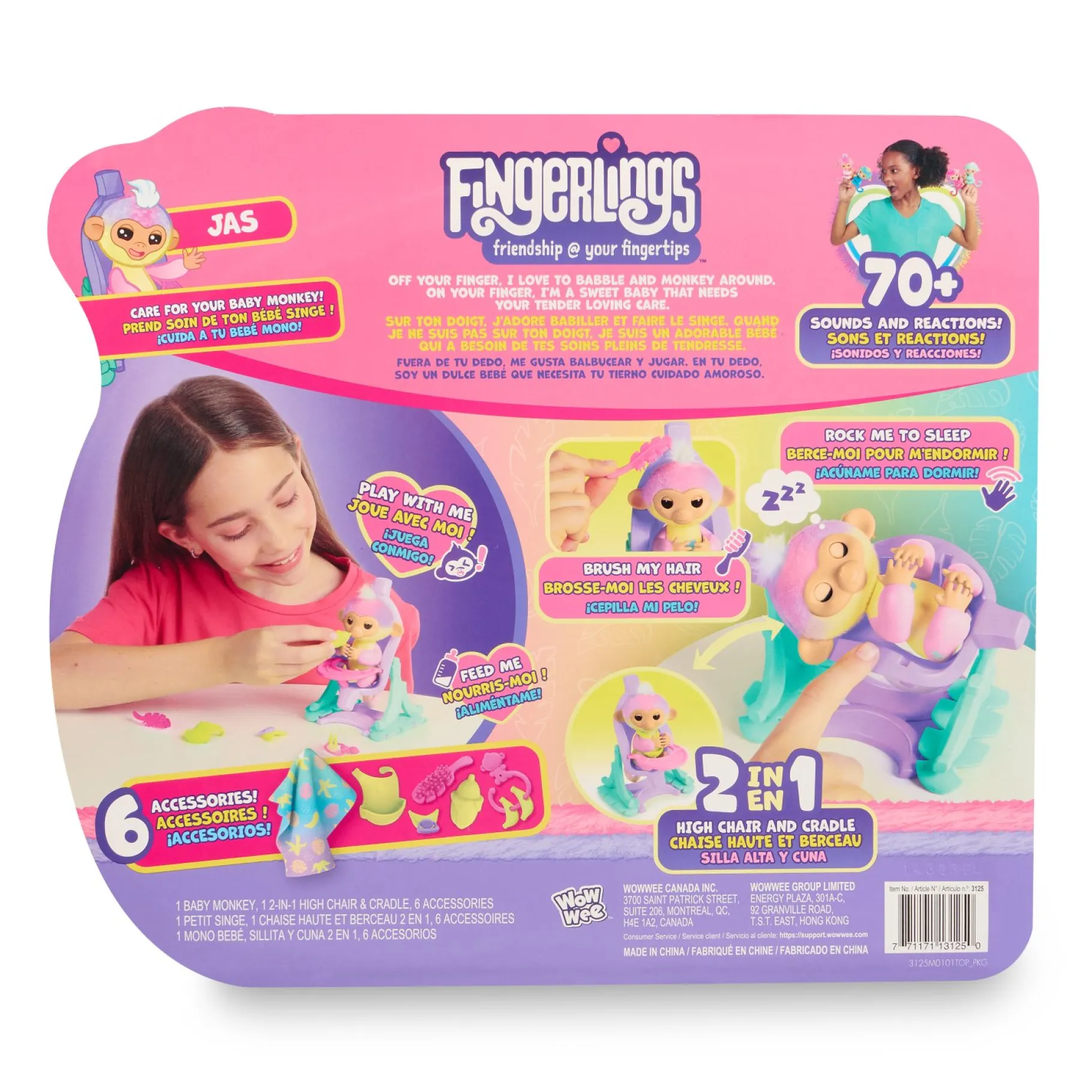 Robots> Fingerlings 2.0 deluxe speelset Posie - roze