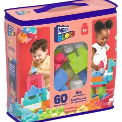 Bouwstenen>Mega Bloks Fischer price first builders  blokkentas 60 stuks roze