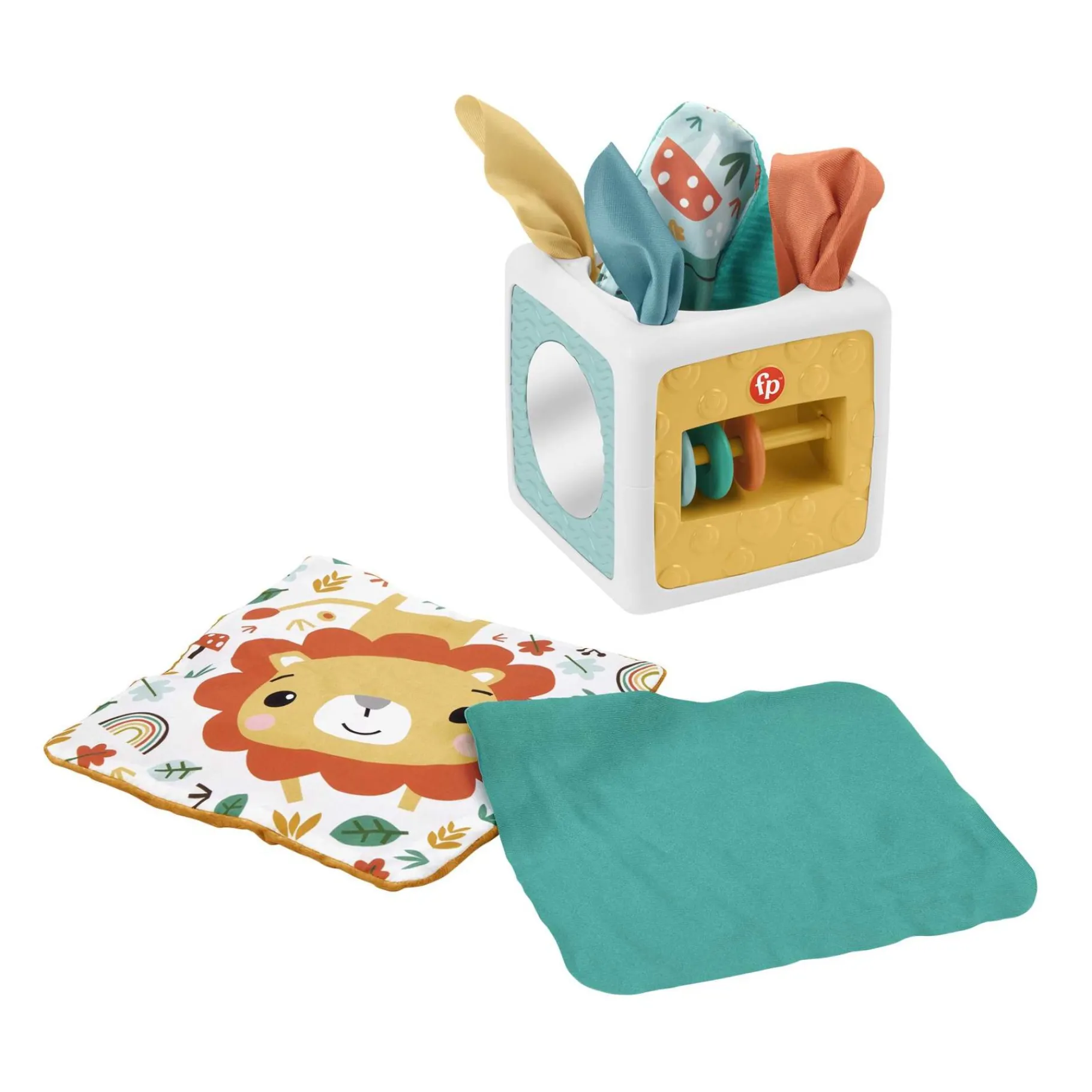 Babyspeelgoed> Fisher Price 2 In 1 Baby Tissue Box