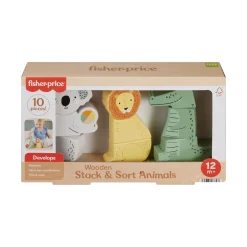 Stapeltorens> Fisher Price Hout Stapel Dieren
