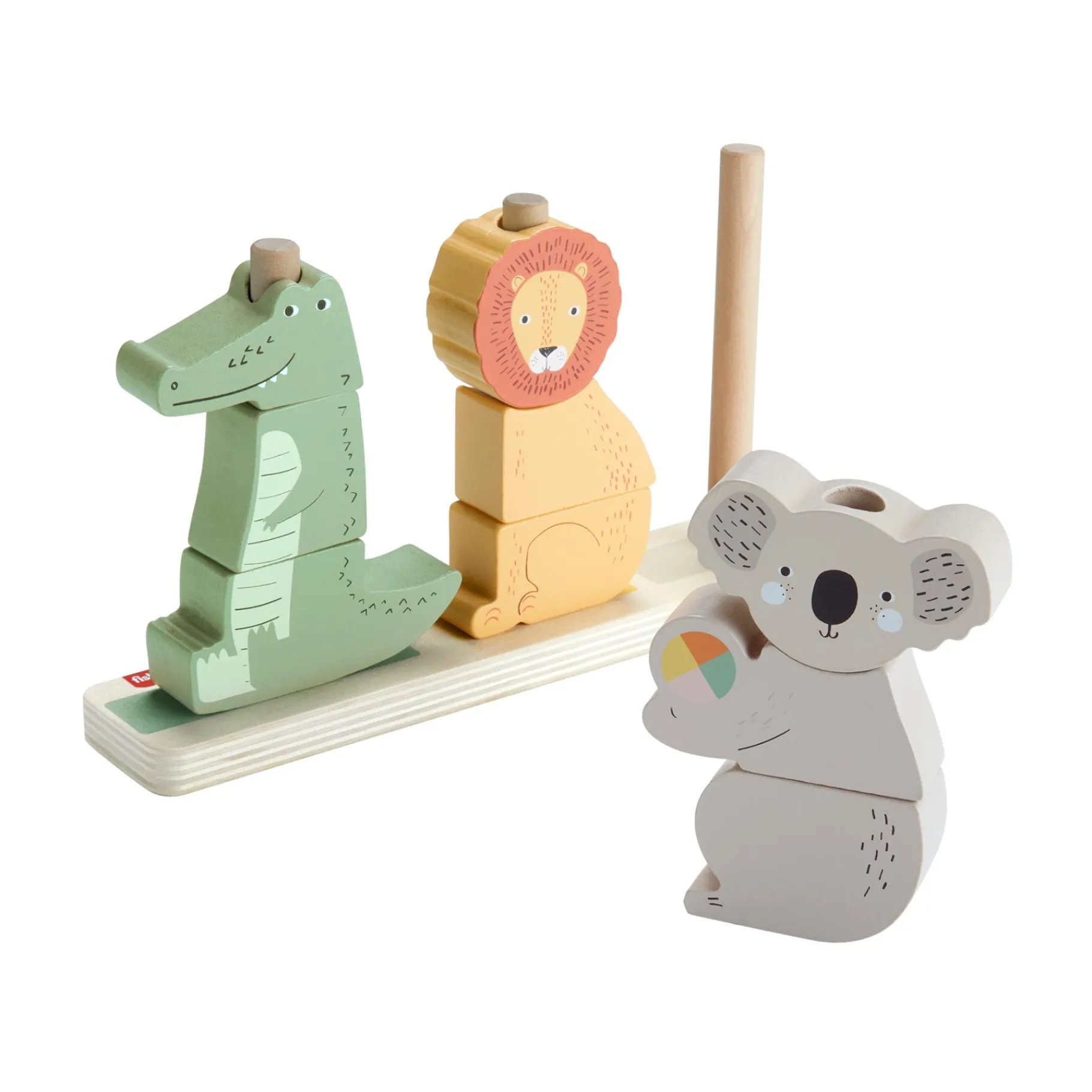 Stapeltorens> Fisher Price Hout Stapel Dieren