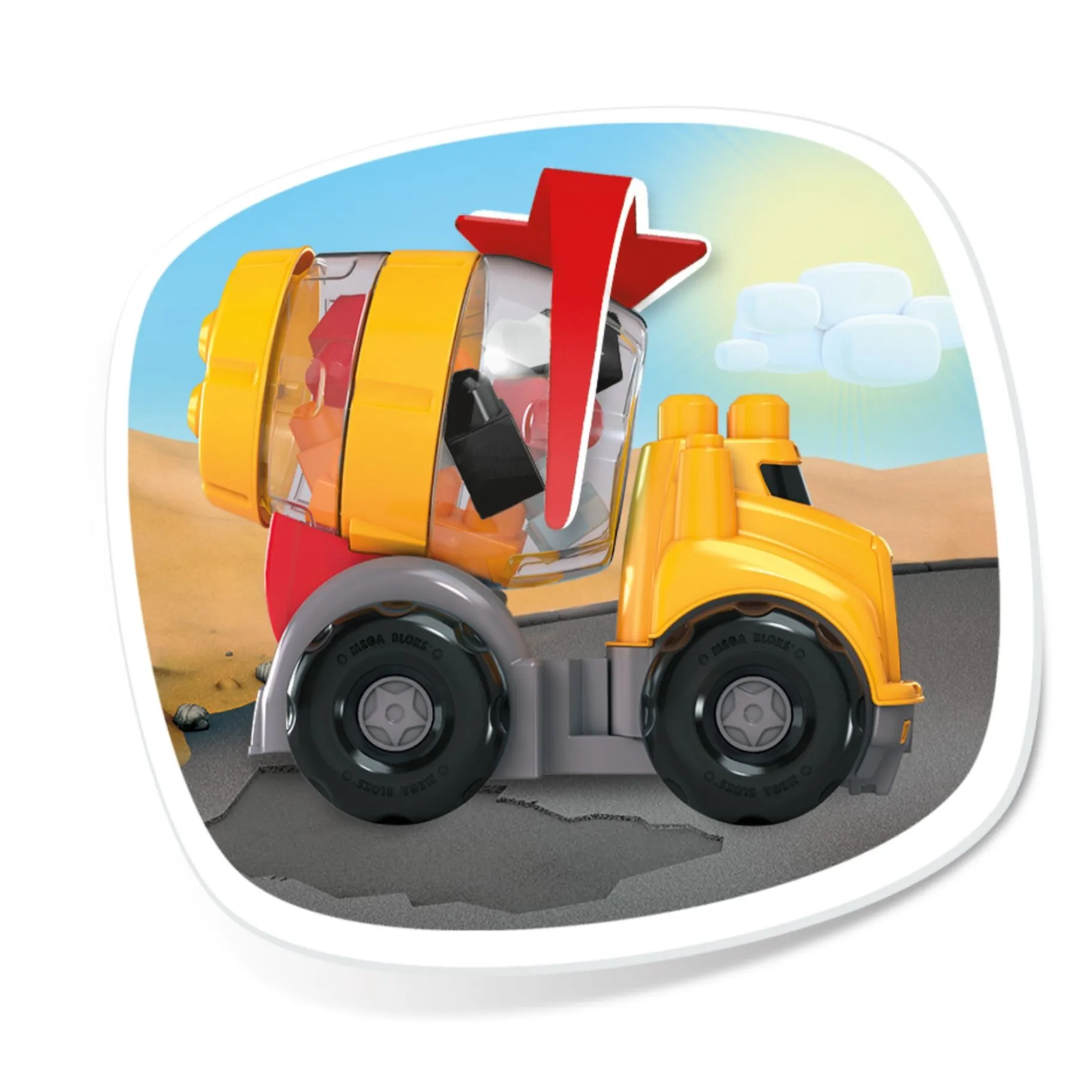 Bouwpakketten>Mattel Fisher Price Mega Bloks Cement Mixer