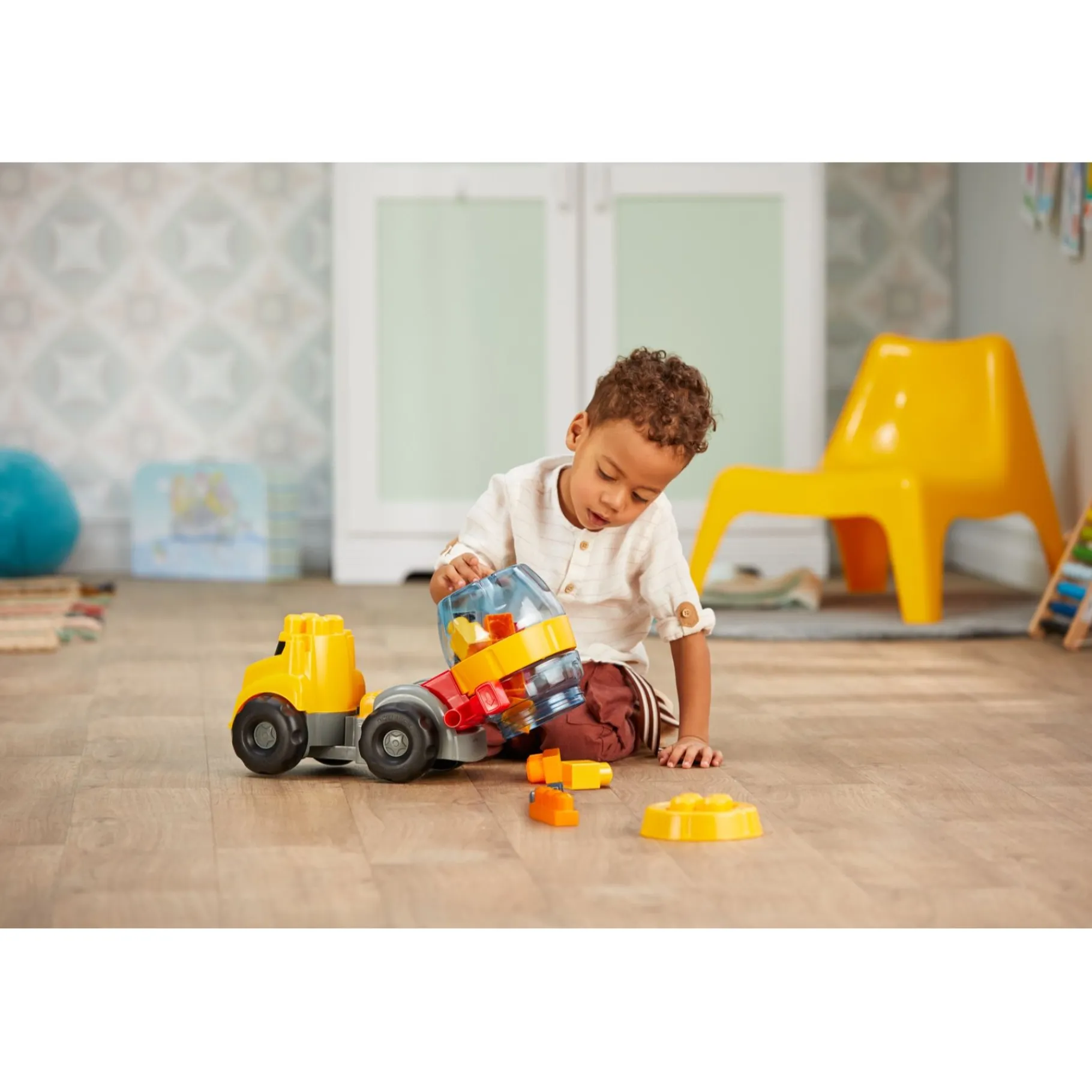 Bouwpakketten>Mattel Fisher Price Mega Bloks Cement Mixer