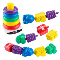 Stapeltorens> Fisher Price 80th stapeltoren en ketting bundel