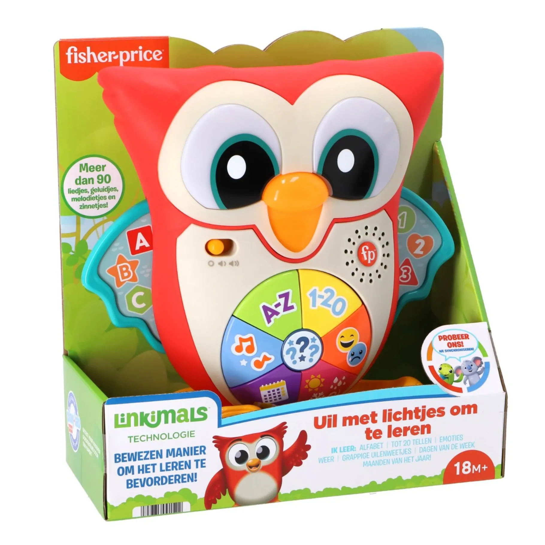 Educatief Baby- En Peuterspeelgoed>Mattel Fisher Price Wise Eyes Owl NL