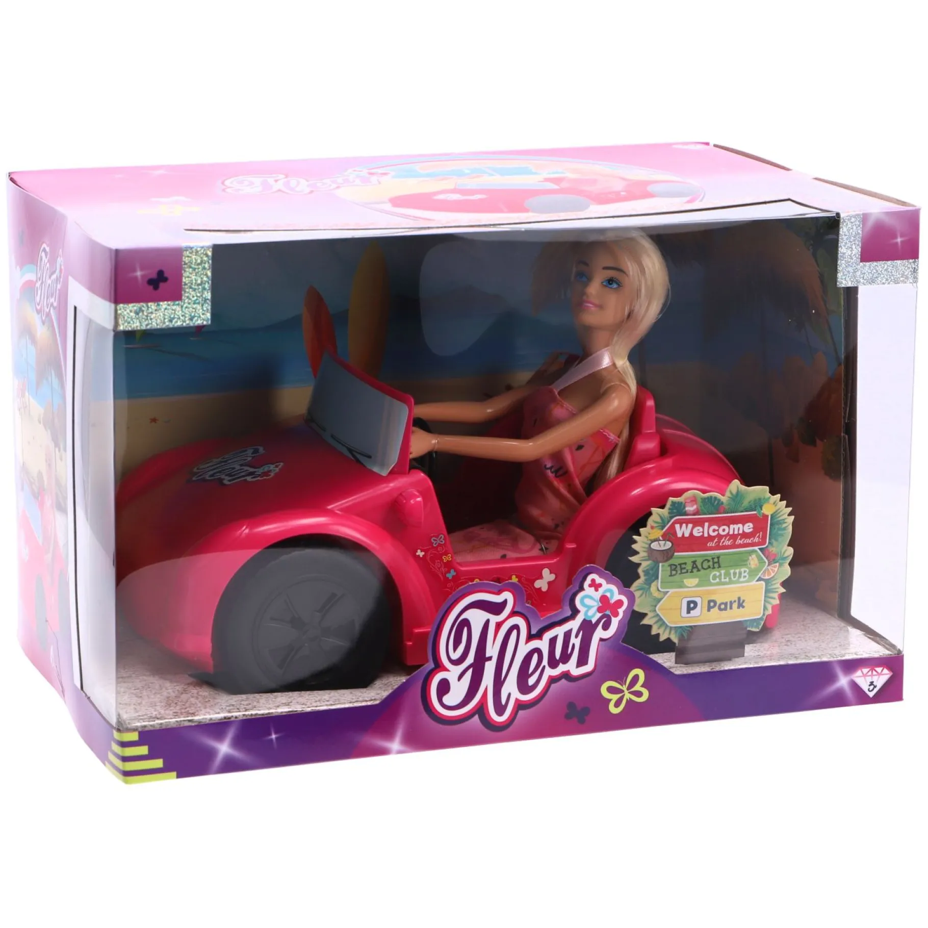 Tienerpoppen|Meisjes>Fleur Auto met Pop