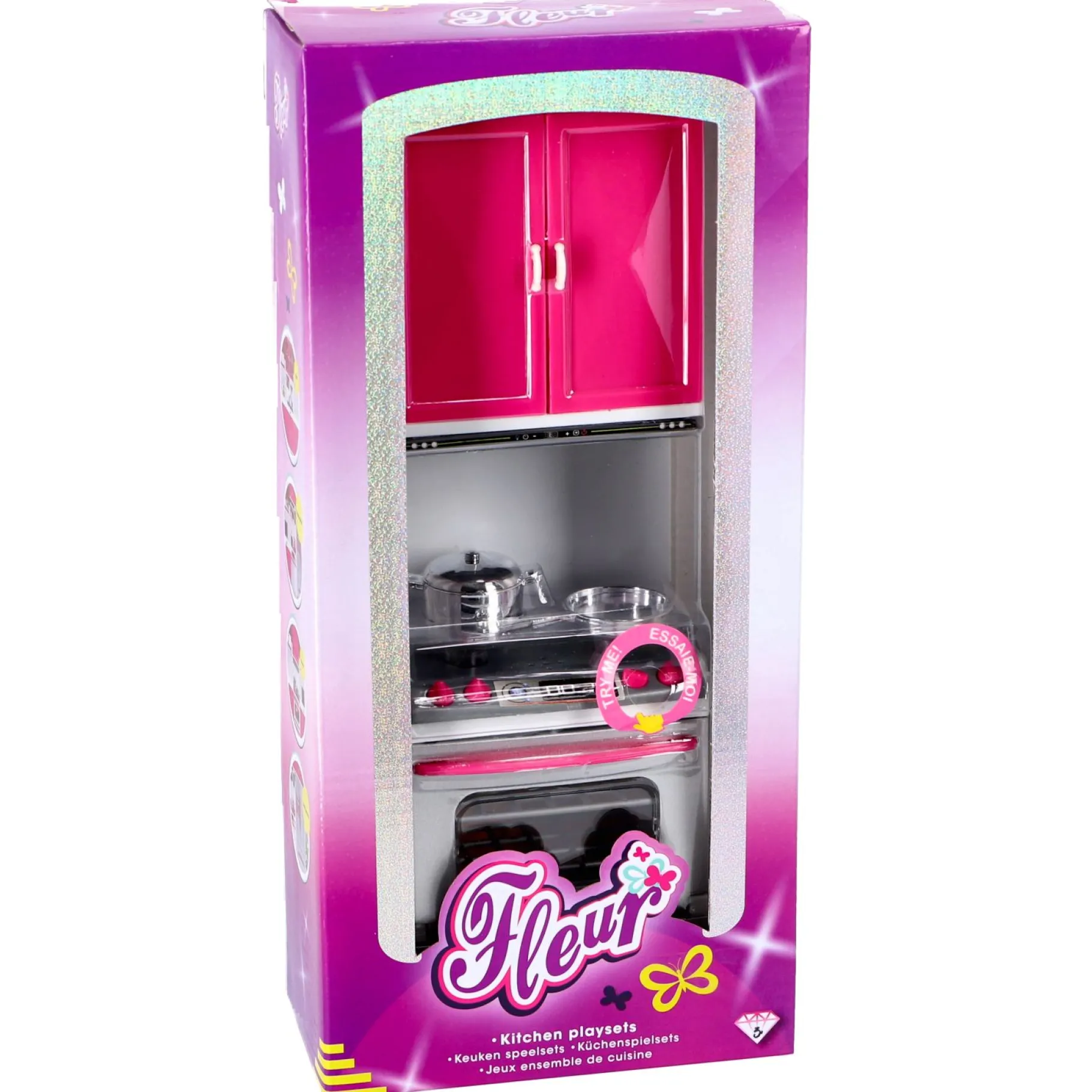 Meisjes|Speelsets>Fleur Keuken Speelset Gasfornuis Met Oven En Keukenkastje