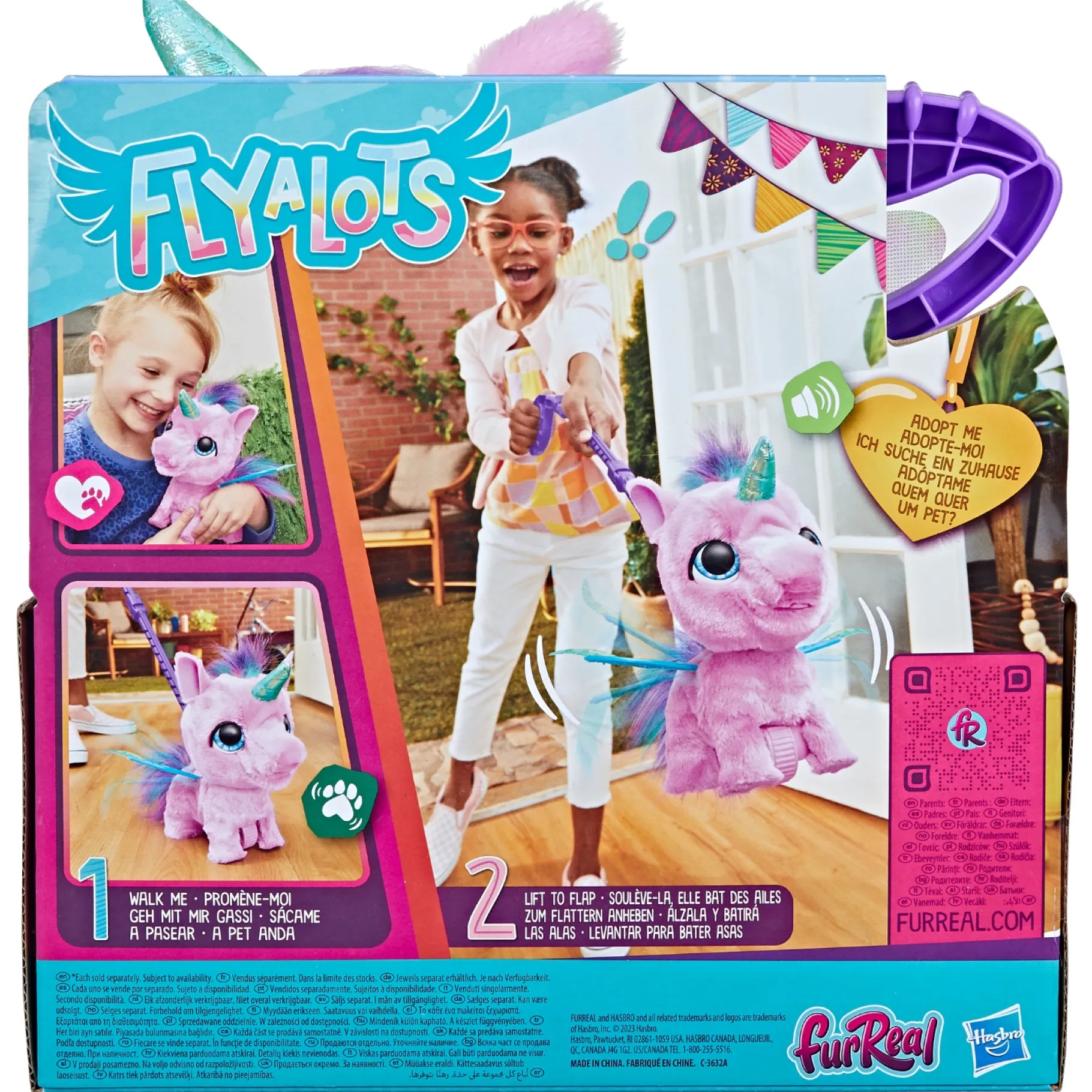 Meisjes|Speelfiguren>Hasbro Fur Real Flyalots Flitter De Eenhoorn
