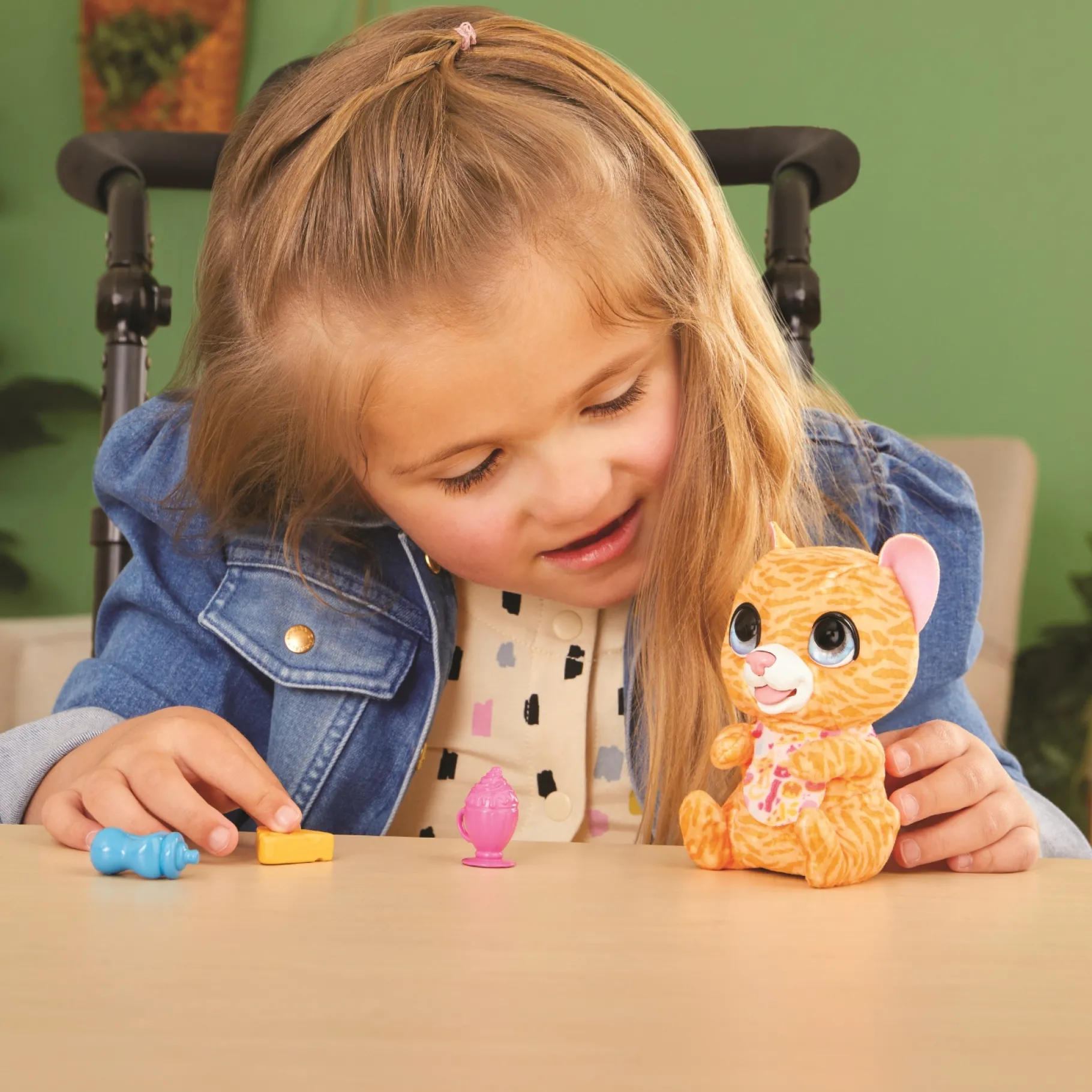 Meisjes|Speelfiguren>Hasbro Fur Real Newborns Kitty