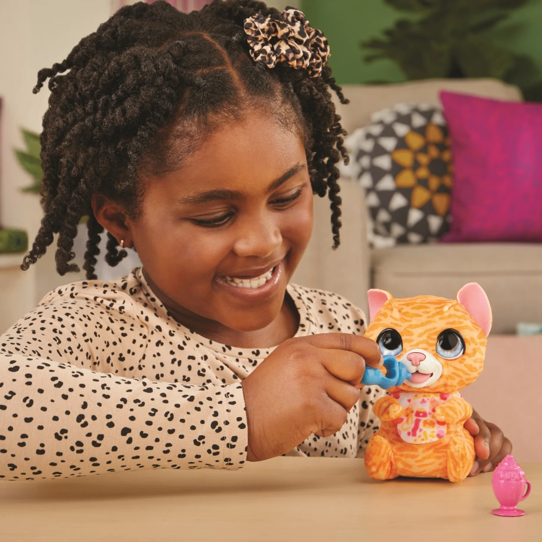 Meisjes|Speelfiguren>Hasbro Fur Real Newborns Kitty