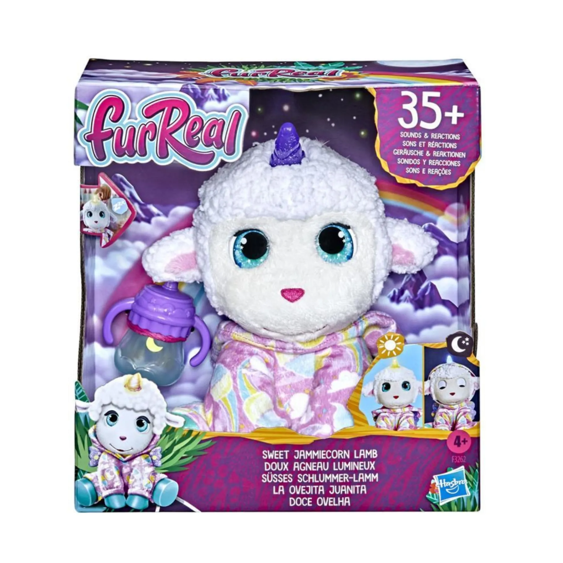 Speelfiguren|Meisjes>Hasbro Fur Real Sweet Jammiecorn Lammetje