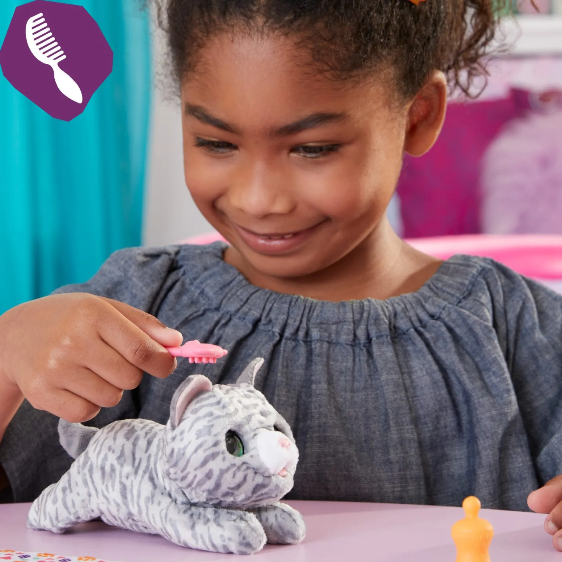 Speelfiguren|Meisjes>Hasbro Furreal Newborns Kitty
