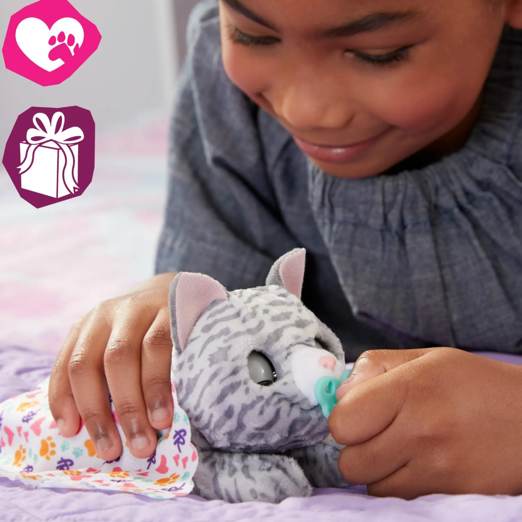 Speelfiguren|Meisjes>Hasbro Furreal Newborns Kitty