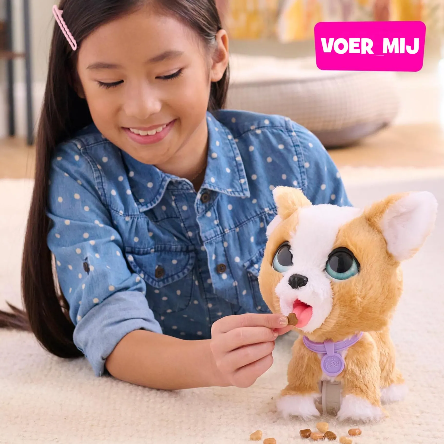 Dieren Knuffels En Pluche> Furreal poop a lots Corgi