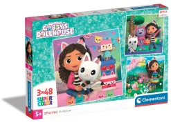 Legpuzzels> Gabby's Dollhouse puzzel 3 x 48 stukjes
