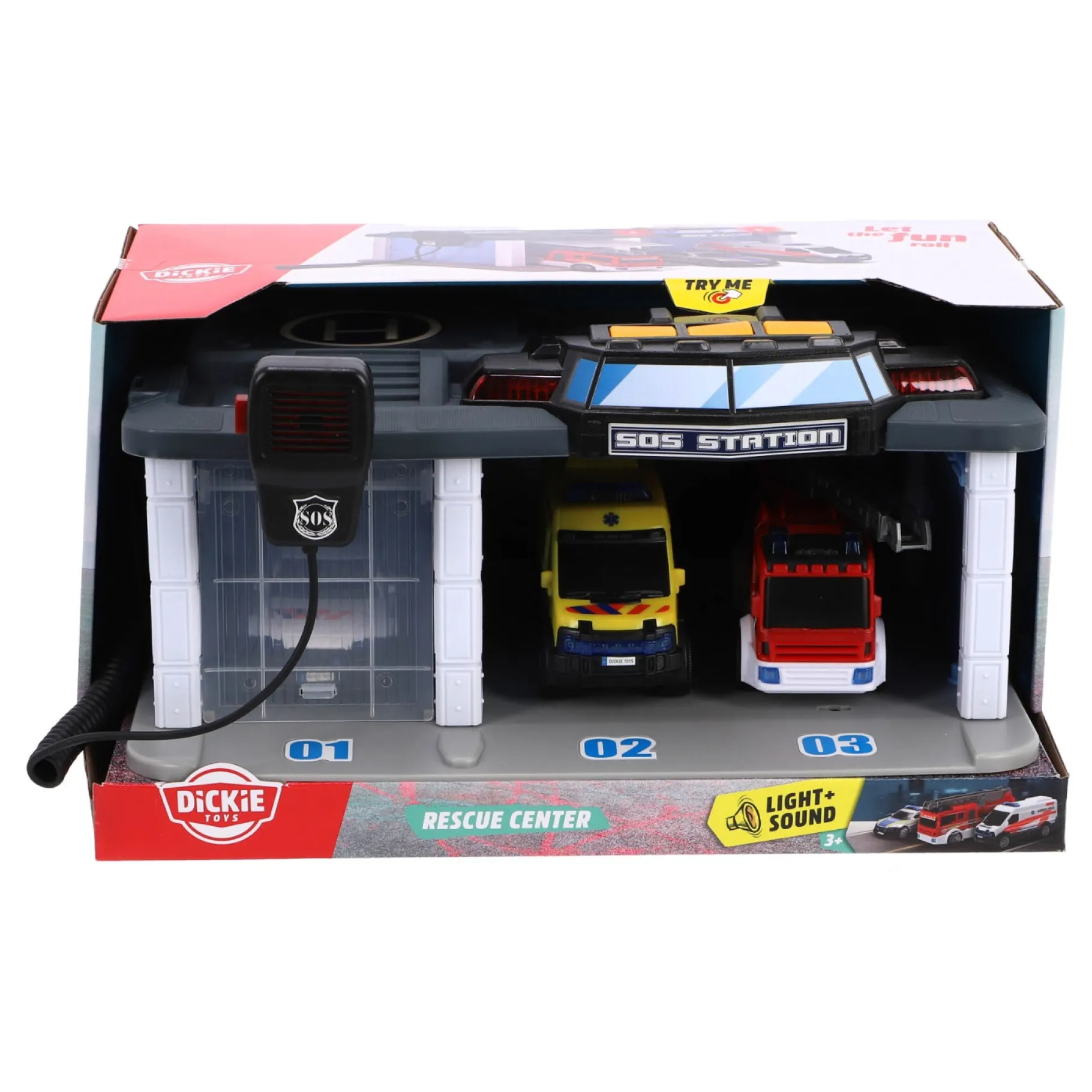 Jongens|Auto's>Dickie Garage rescue center met licht en geluid b/o nl