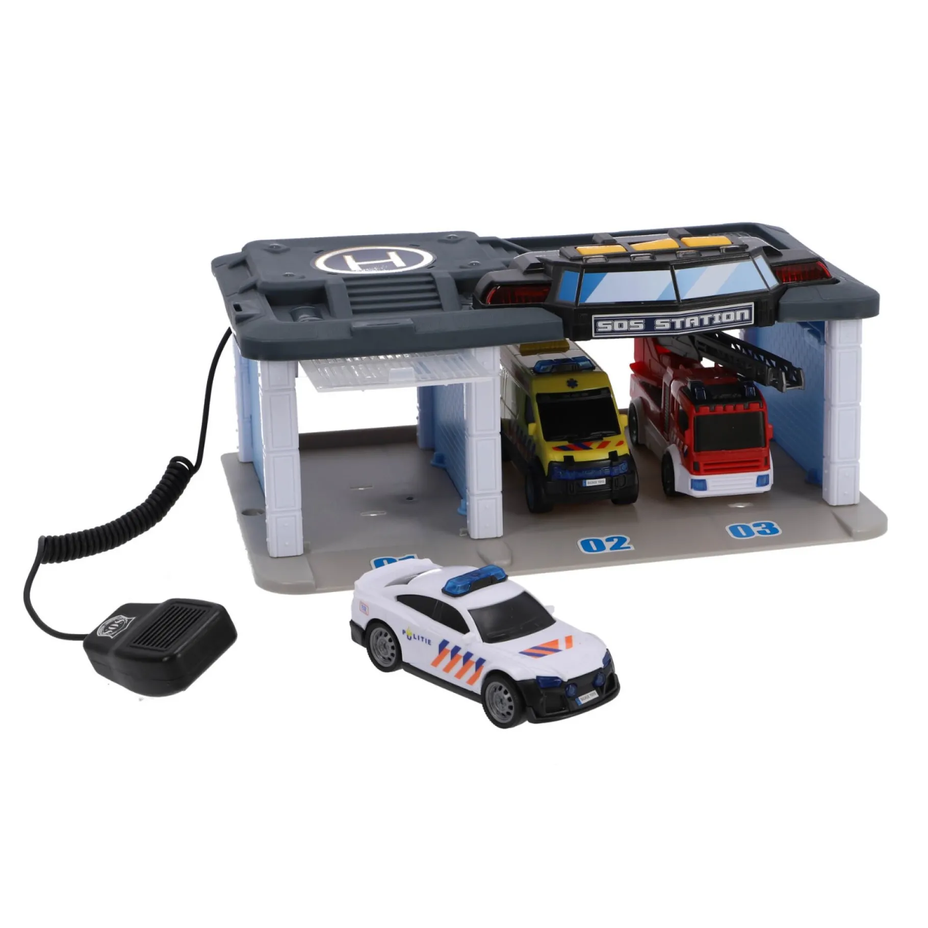 Jongens|Auto's>Dickie Garage rescue center met licht en geluid b/o nl