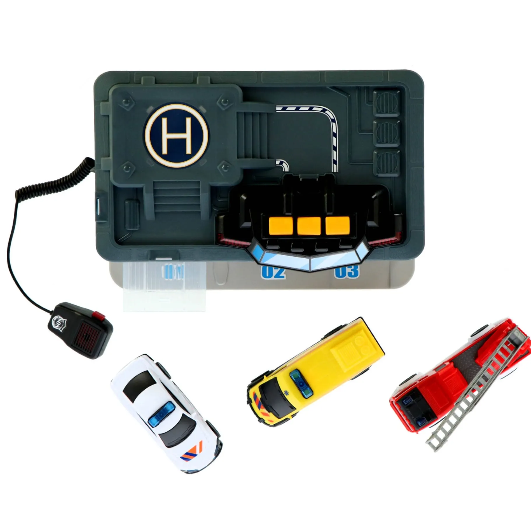 Jongens|Auto's>Dickie Garage rescue center met licht en geluid b/o nl