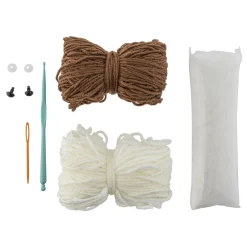 Knutselsets> Haakset aap 15x9x13,5 cm