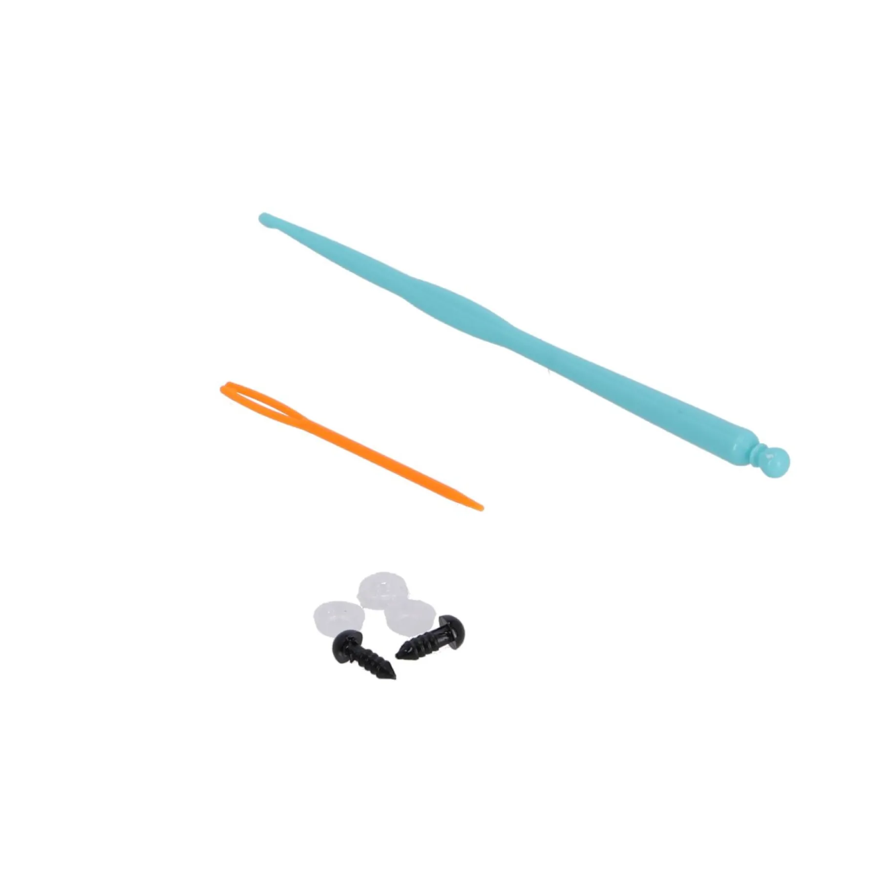 Knutselsets> Haakset poes 2 stuks 13x6,5x10,5 cm