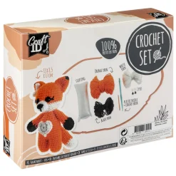 Knutselsets> Haakset vos 13x8,5x17 cm