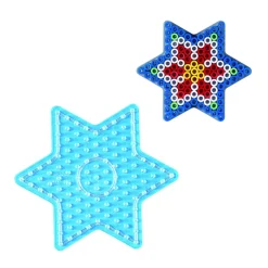 Strijkkralen>Hama Maxi Strijkkralen Grondplaat Ster Transparant