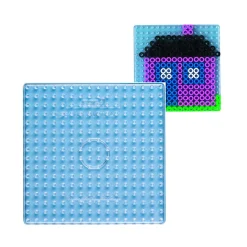 Strijkkralen>Hama Maxi Strijkkralen Grondplaat Vierkant Transparant