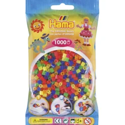 Strijkkralen>Hama Strijkkralen 1000 Stuks Neon Assorti 1