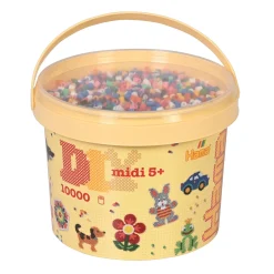 Strijkkralen> Hama strijkkralen 10000 stuks in een emmer