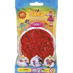 Strijkkralen>Hama Strijkkralen 1000 Stuks Donkerrood