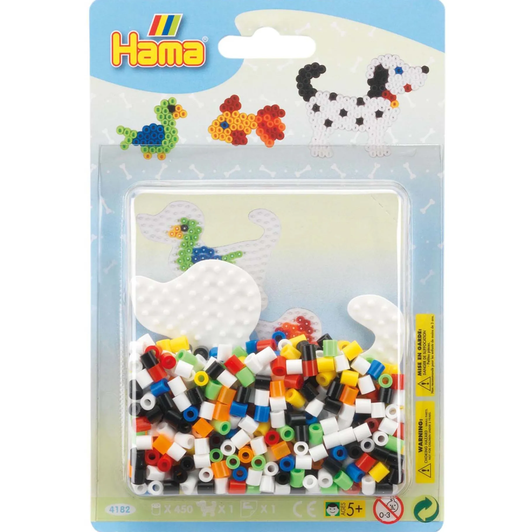 Strijkkralen>Hama Strijkkralen Blister Pack Dieren 450 Stuks